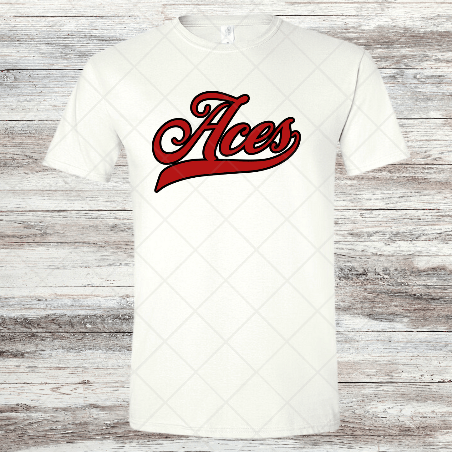 Aces- Design 3- Short Sleeve T-Shirt-Cotton or Dri Fit