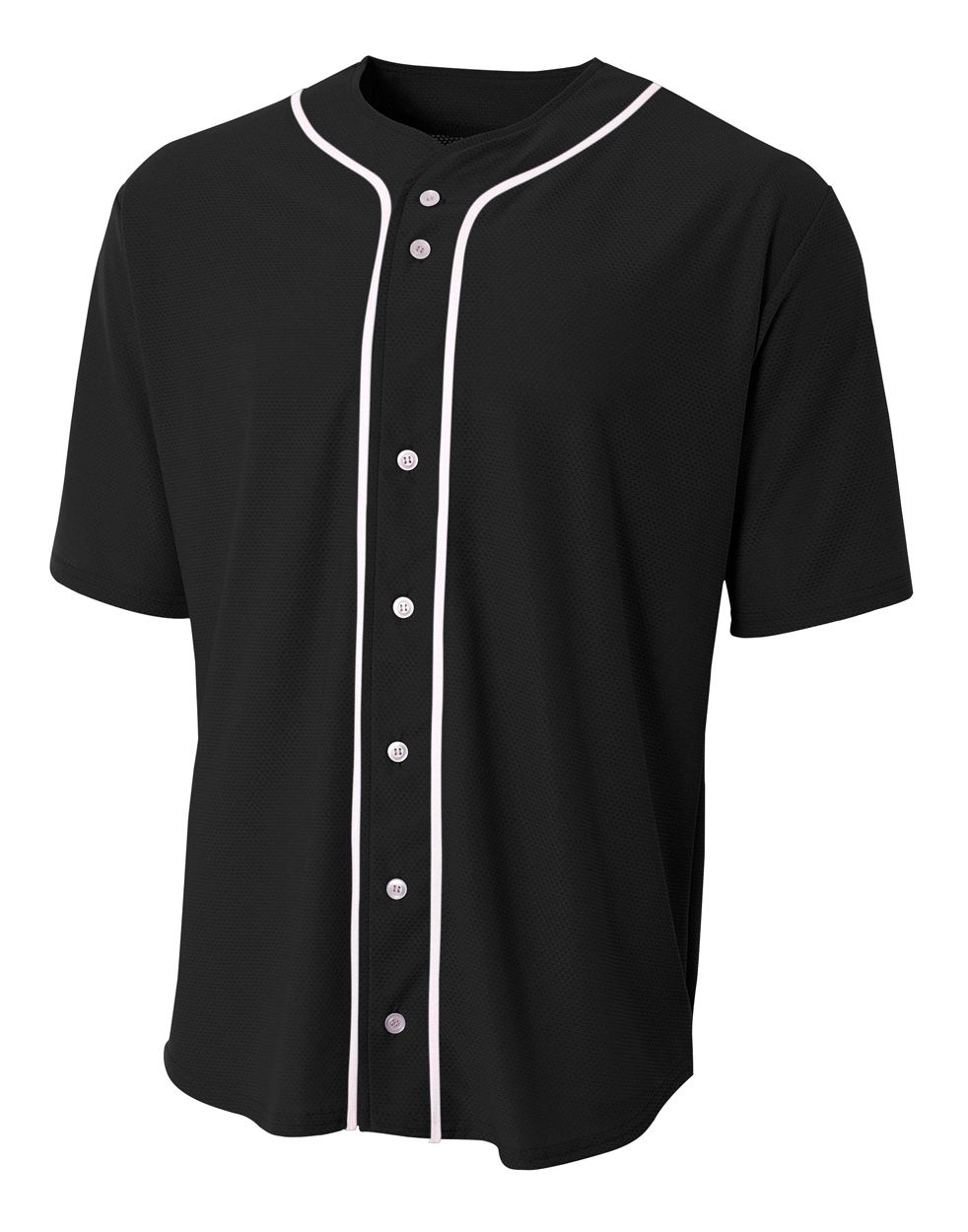 CUSTOM JERSEY-Short Sleeve Full Button Baseball Top