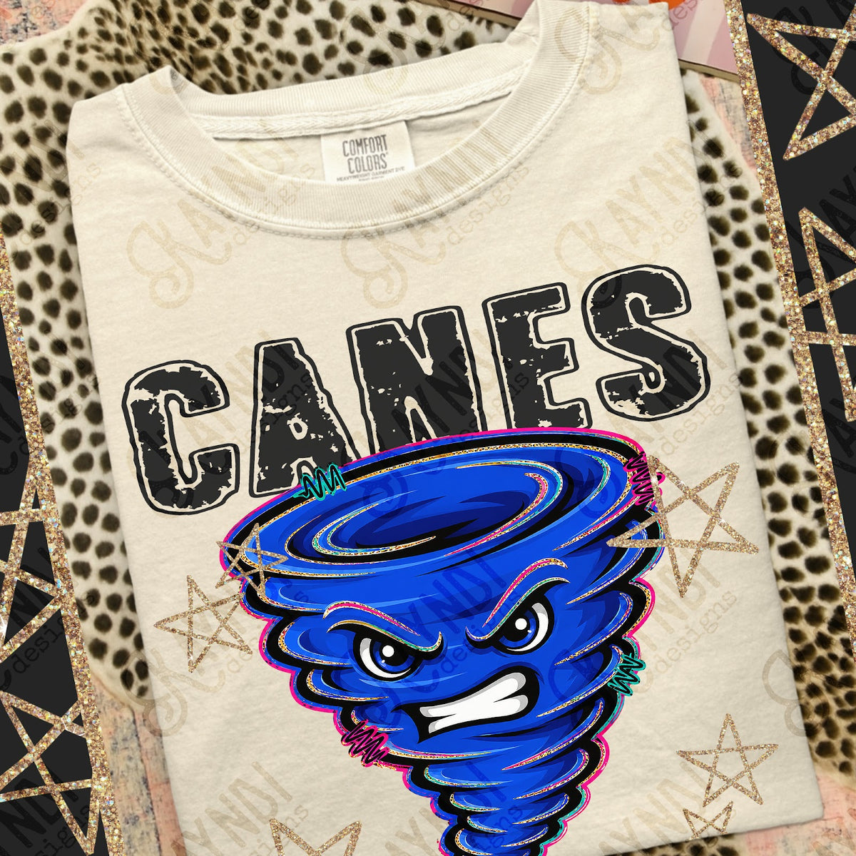 Grunge Varsity Canes Top