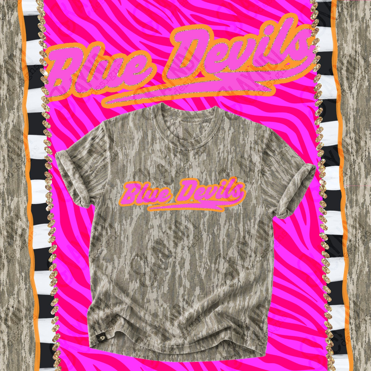 Prism Script Blue Devils Top