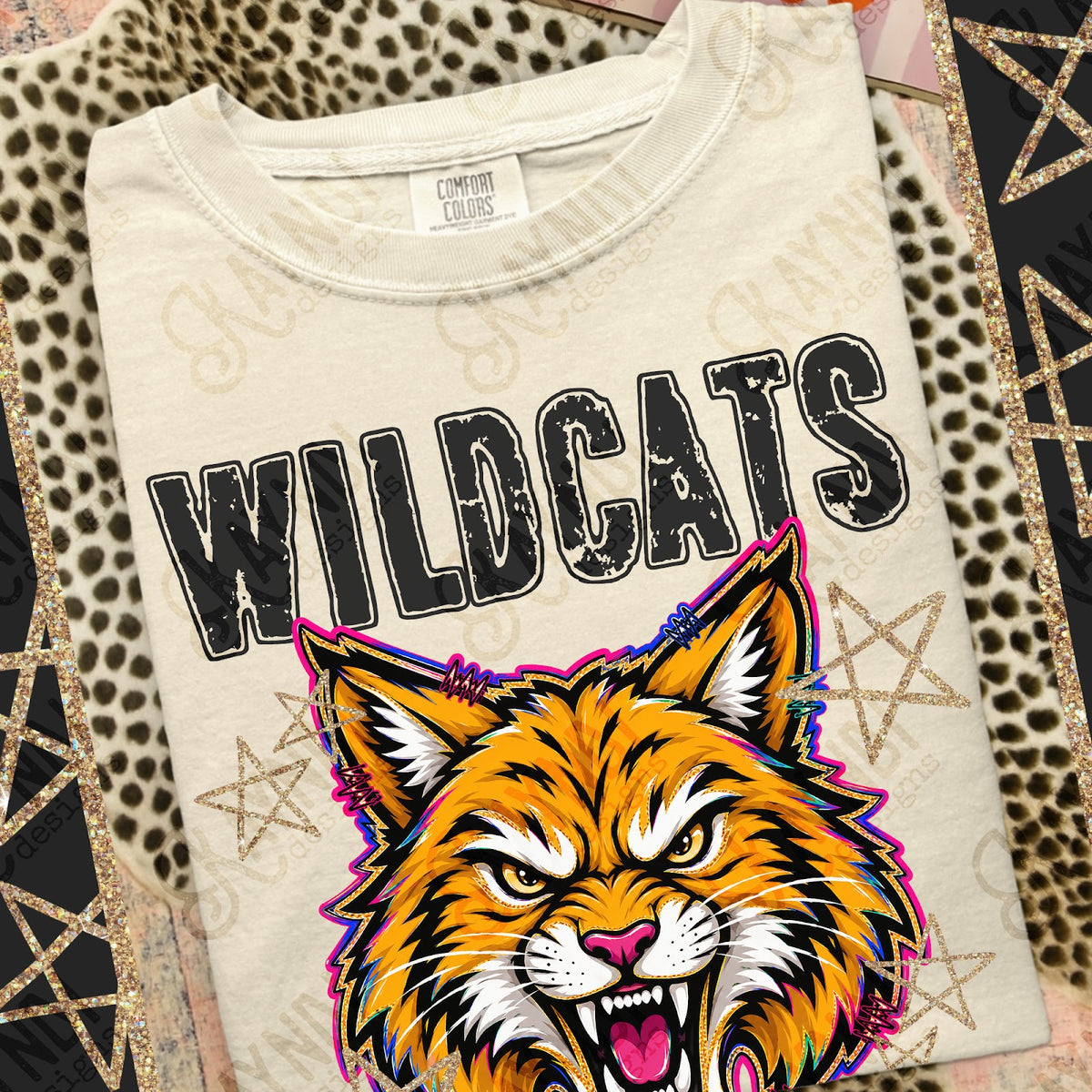 Grunge Varsity Wildcats Top