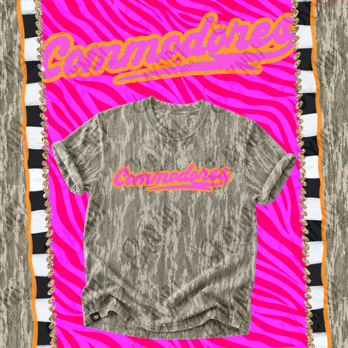Prism Script Commodores Top