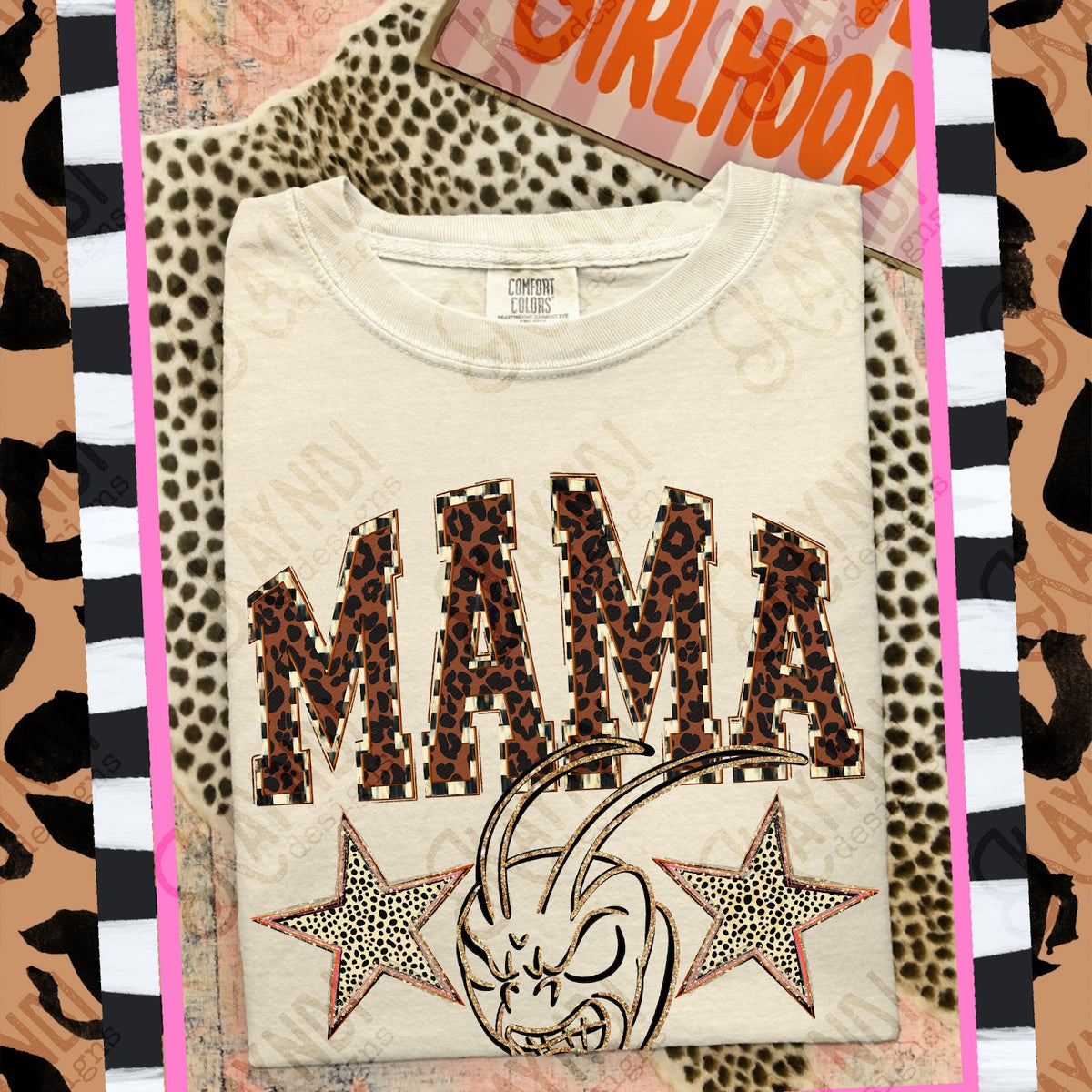 MAMA Grasshoppers Top design mockup