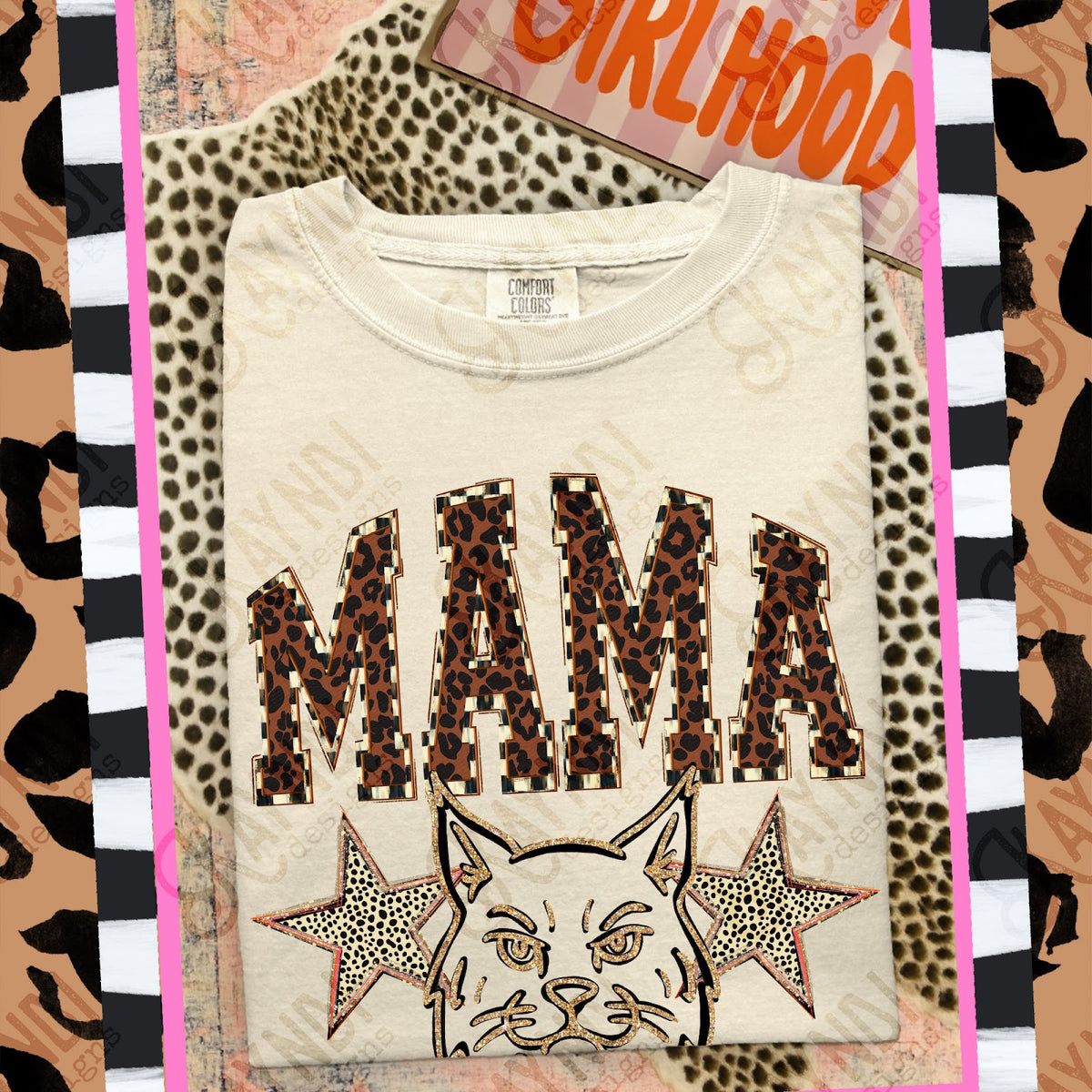 MAMA Wildcats Top design mockup