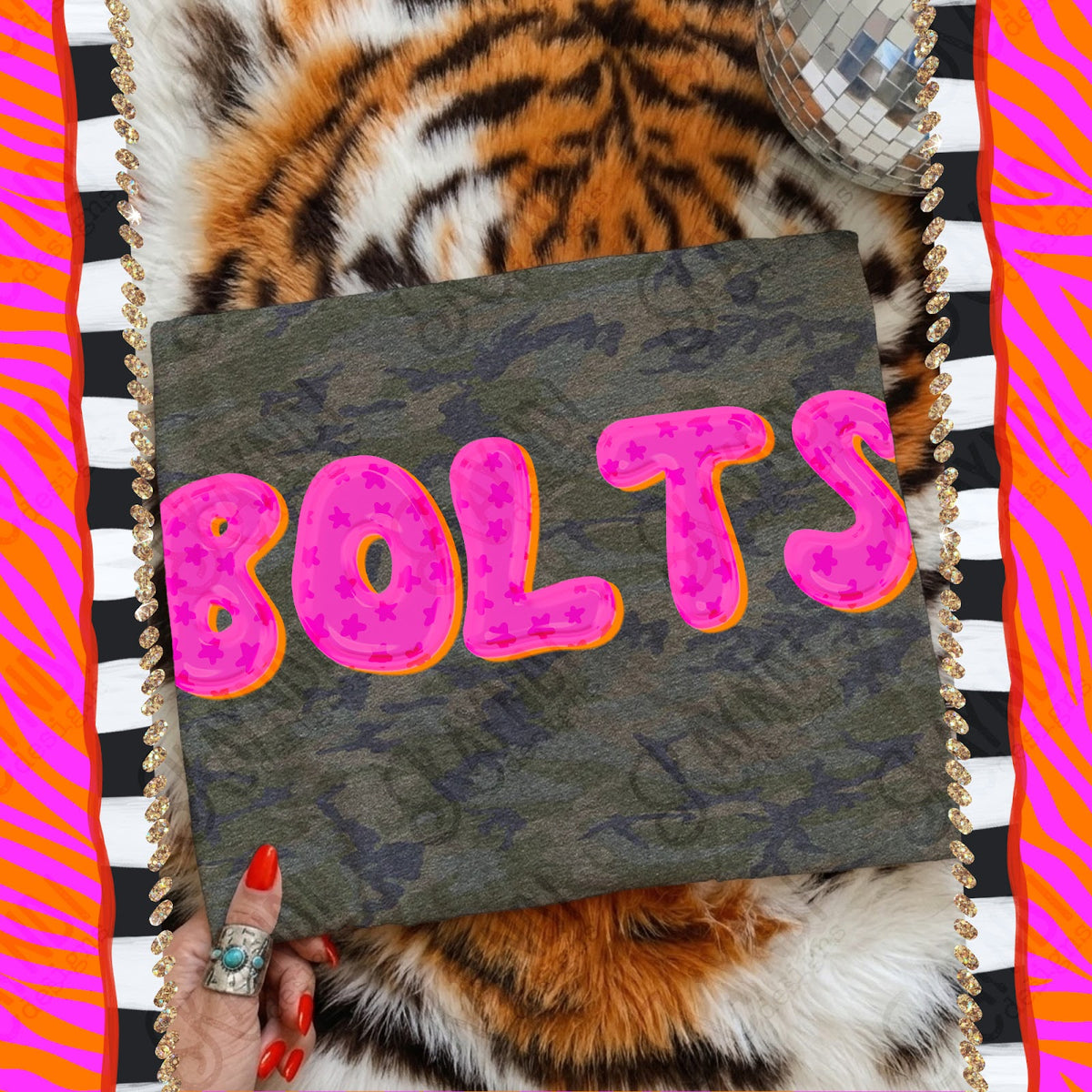 Bubble Stars Bolts Top