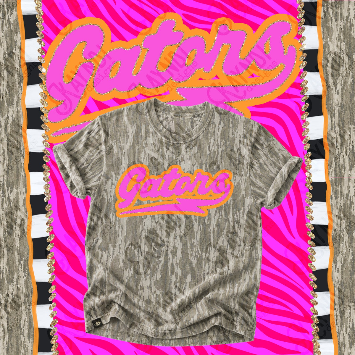 Prism Script Gators Top