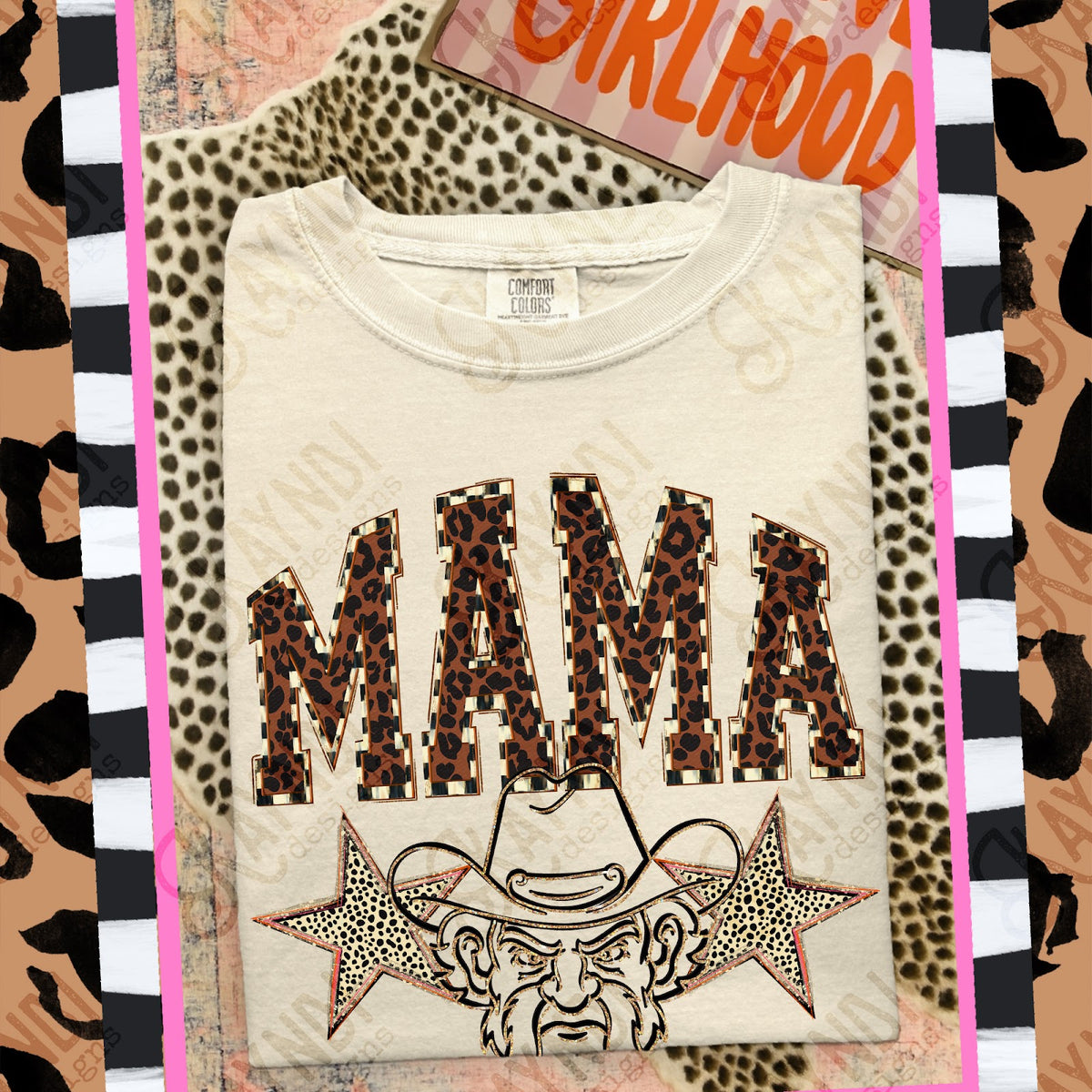 MAMA Generals Top design mockup