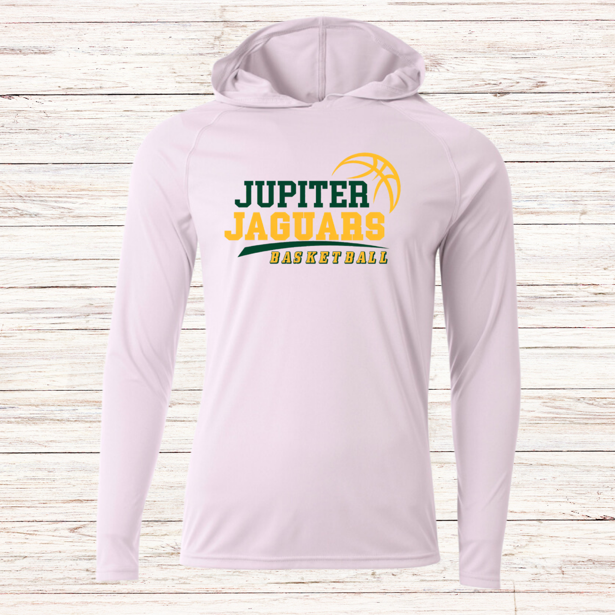 Jupiter Jaguars Basketball -Design C-Dri Fit Long Sleeve w/ Hood