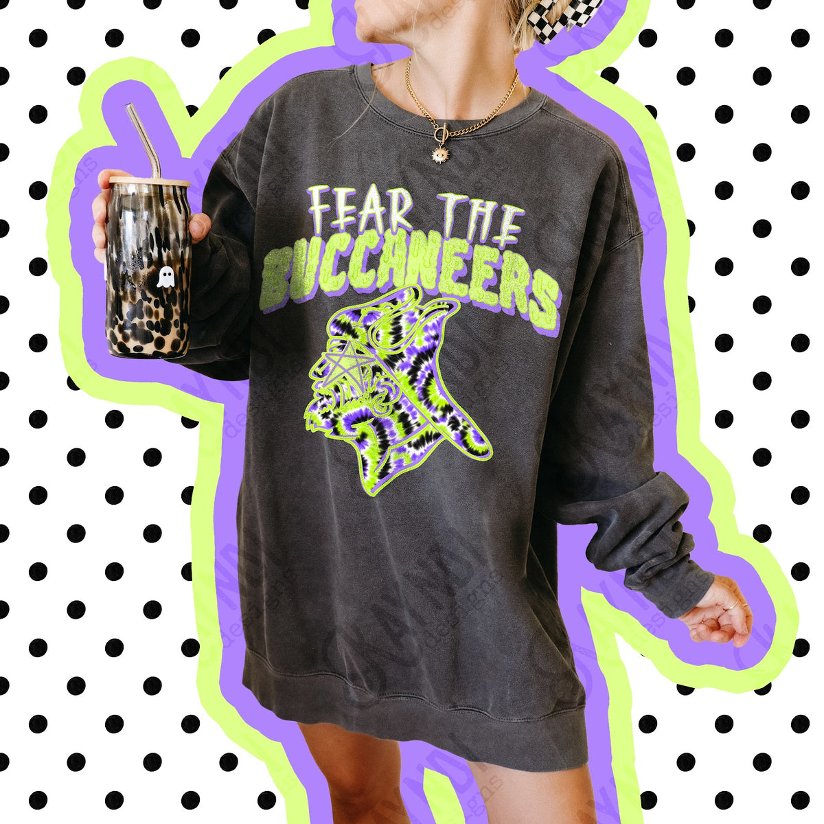 Fear the Buccaneers 2 Top apparel mockup