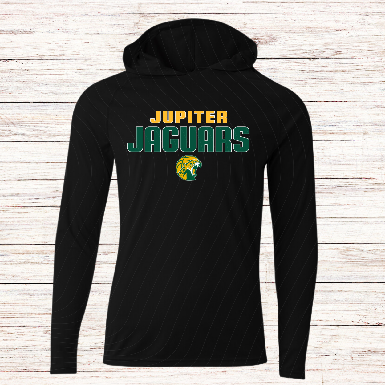 Jupiter Jaguars Basketball -Design B-Dri Fit Long Sleeve w/ Hood