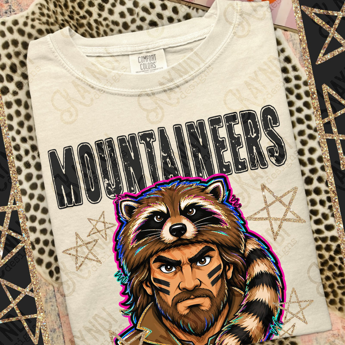 Grunge Varsity Mountaineers Top