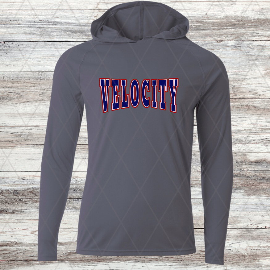 Velocity Design B- Thin Dri Fit w/ Hoods- Short and Long Sleeve