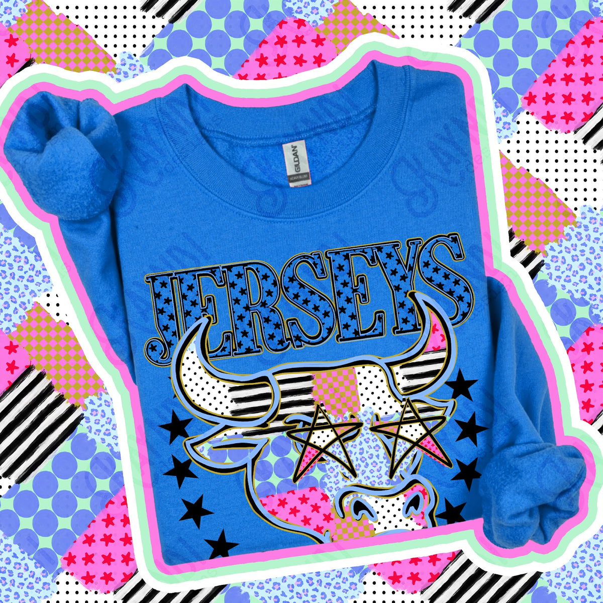 Patchwork Varisty Stars Jerseys Top