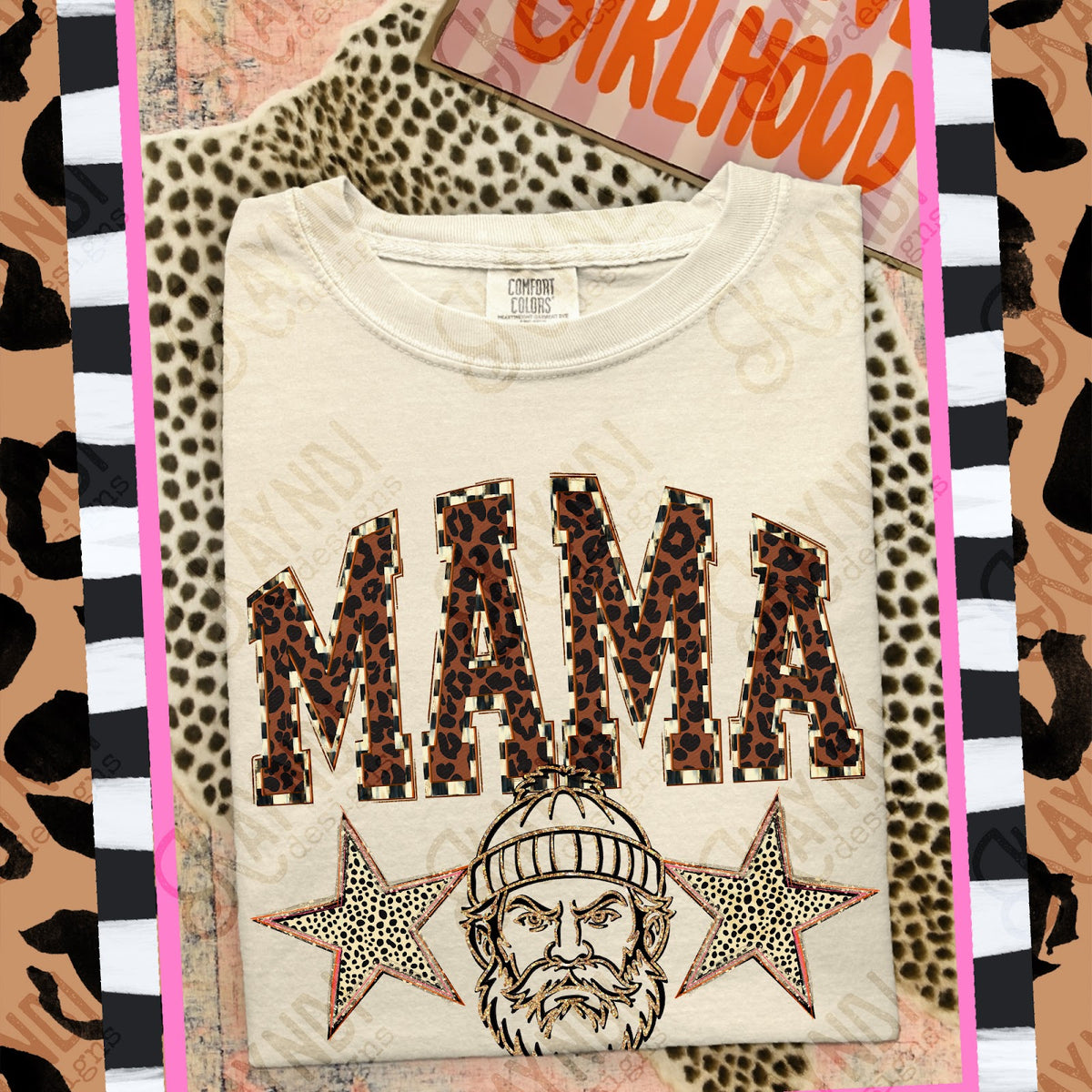 MAMA Lumberjacks Top design mockup