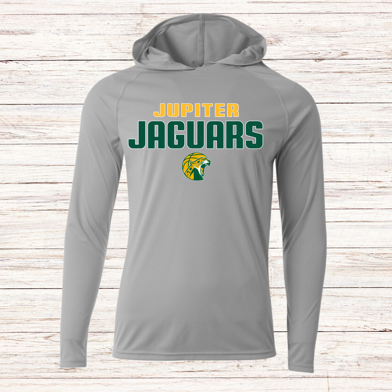 Jupiter Jaguars Basketball -Design B-Dri Fit Long Sleeve w/ Hood