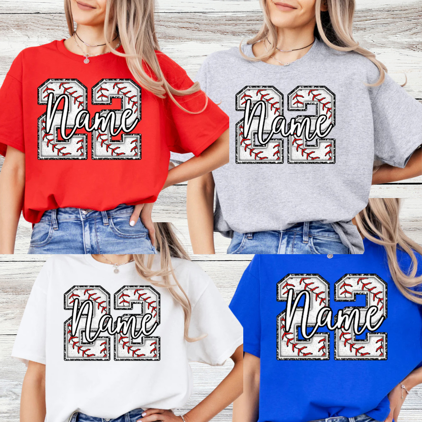 CUSTOM Baseball Number Shirt or Tank