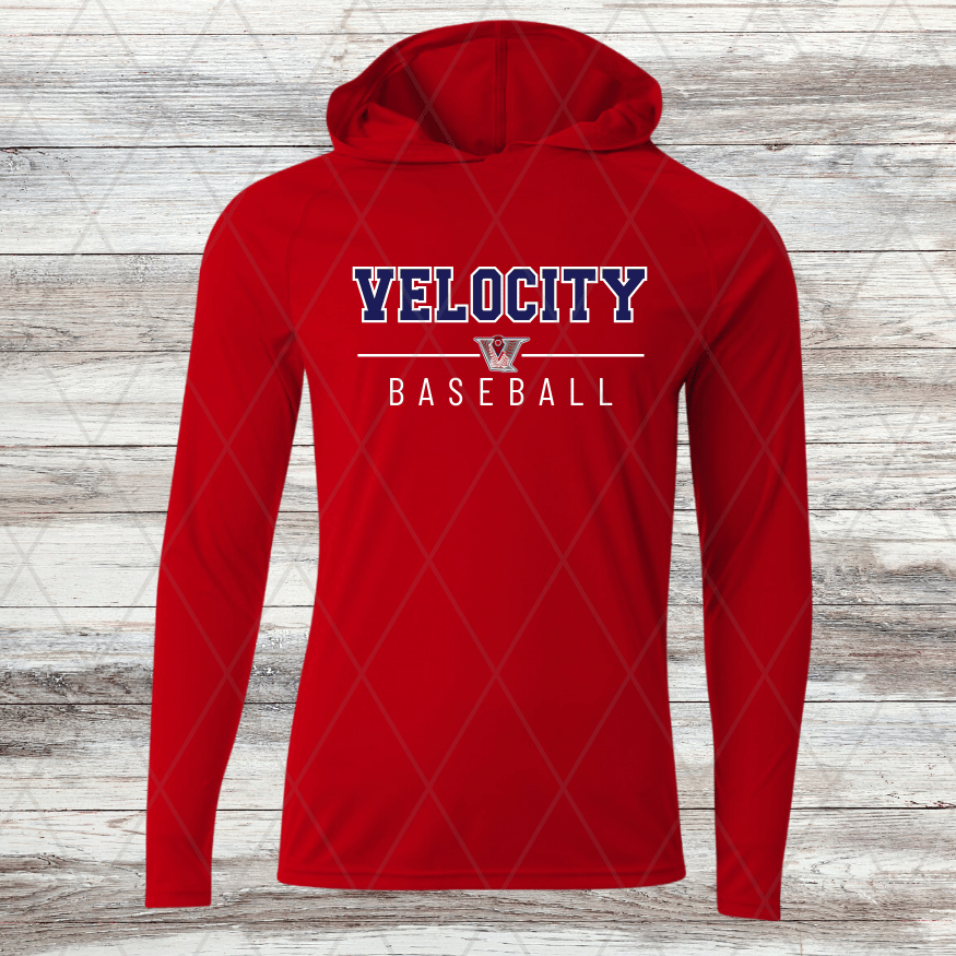 Velocity Design A- Thin Dri Fit w/ Hoods- Short and Long Sleeve
