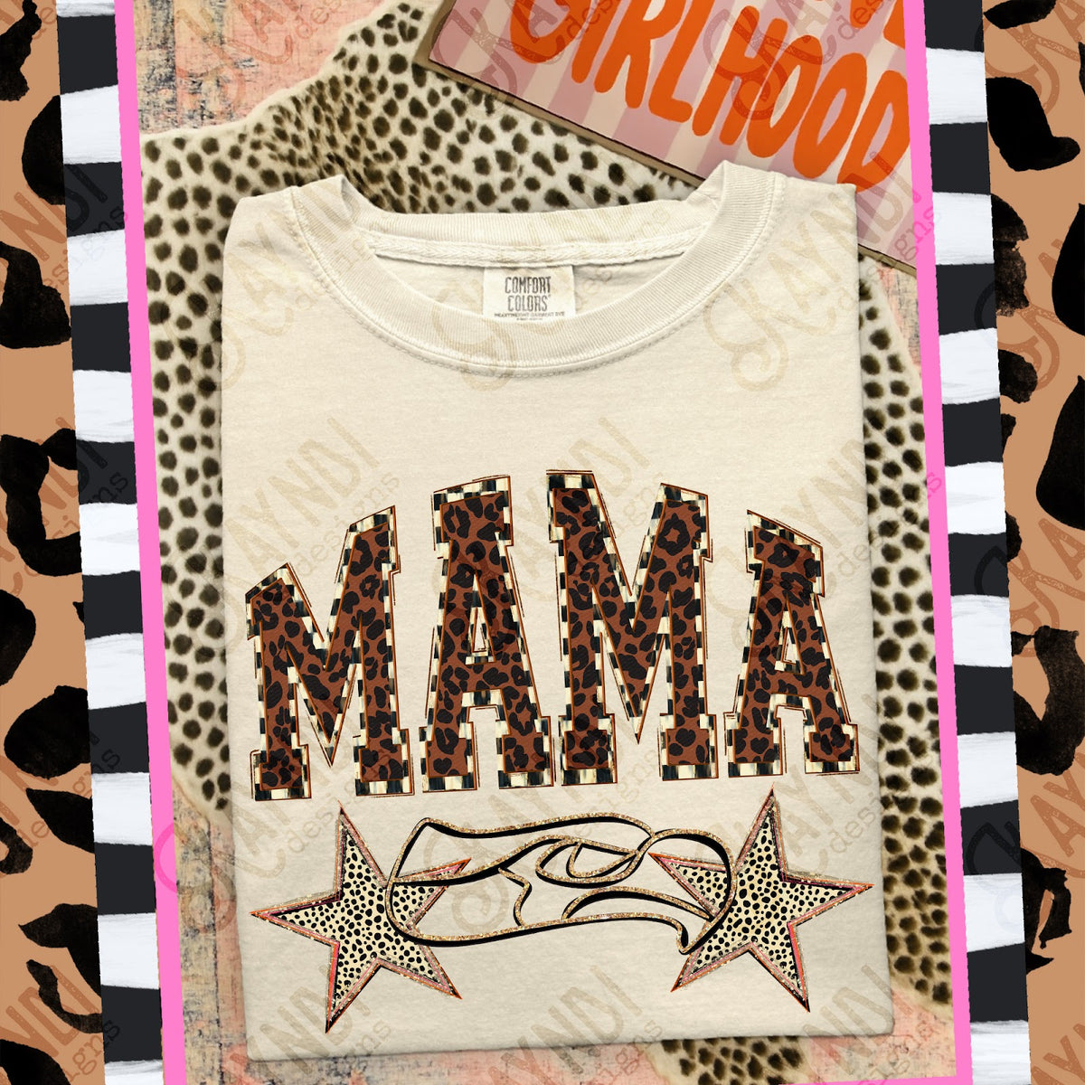 MAMA Seahawks Top design mockup
