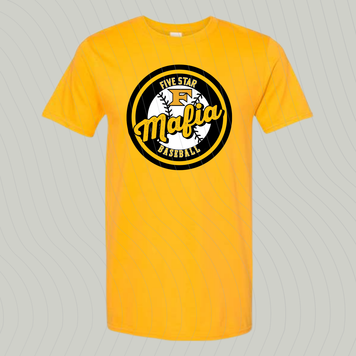 Design B- GOLD- Short/ Long Sleeve T-Shirt