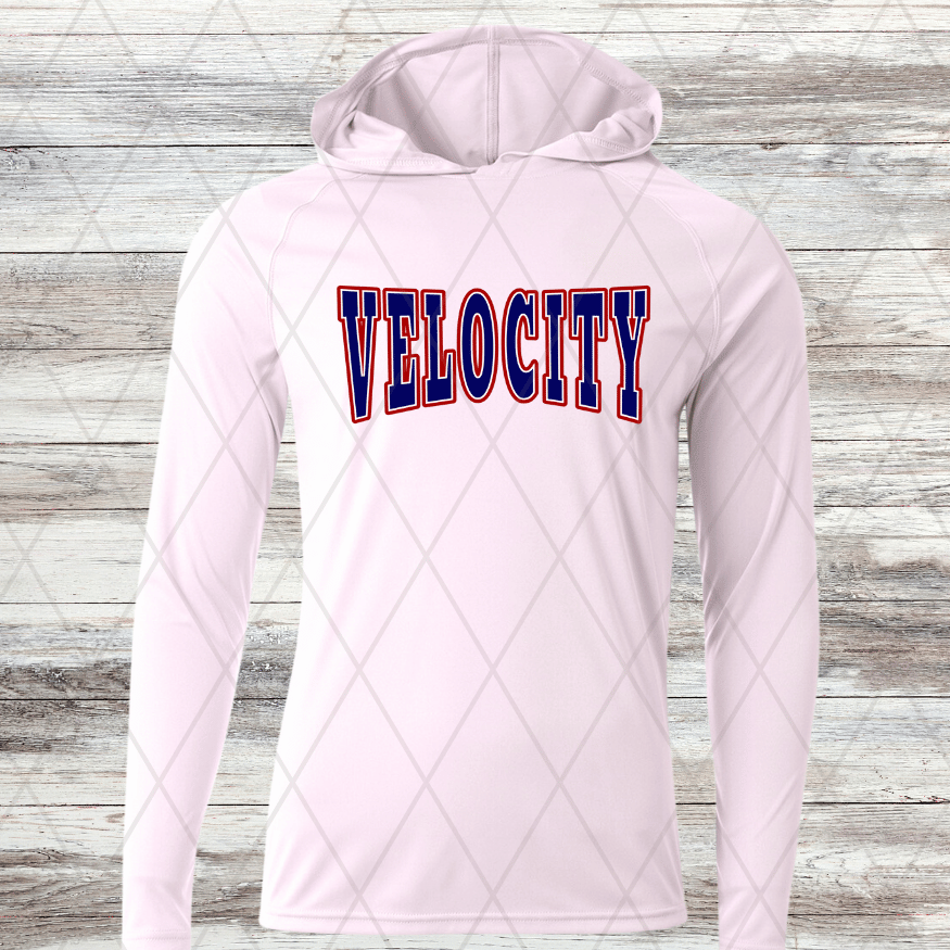 Velocity Design B- Thin Dri Fit w/ Hoods- Short and Long Sleeve