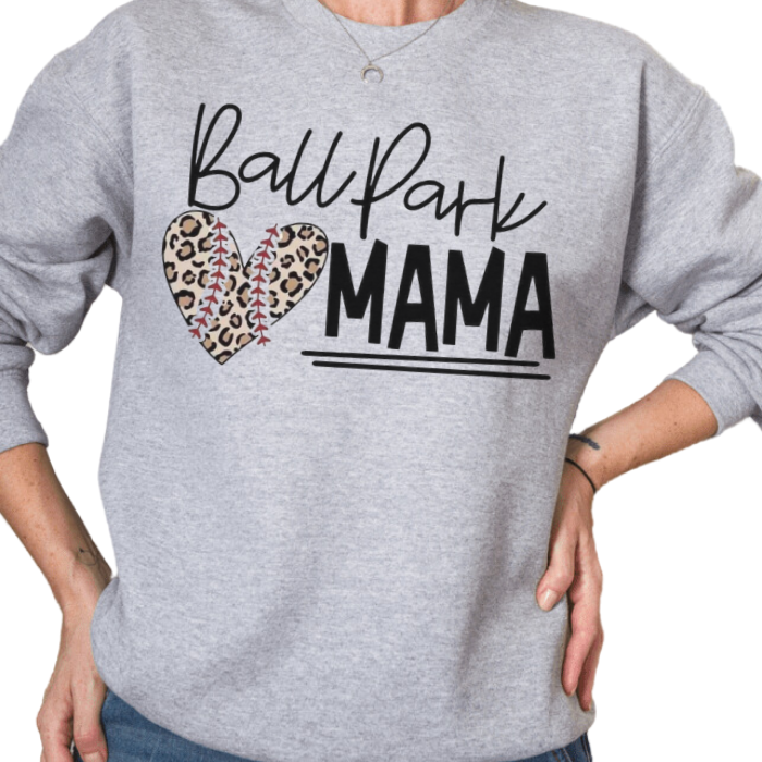 Ball Park Mama Crewneck & Hoodie
