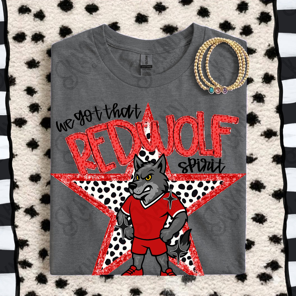 We Got That Spirit Red Wolf Top
