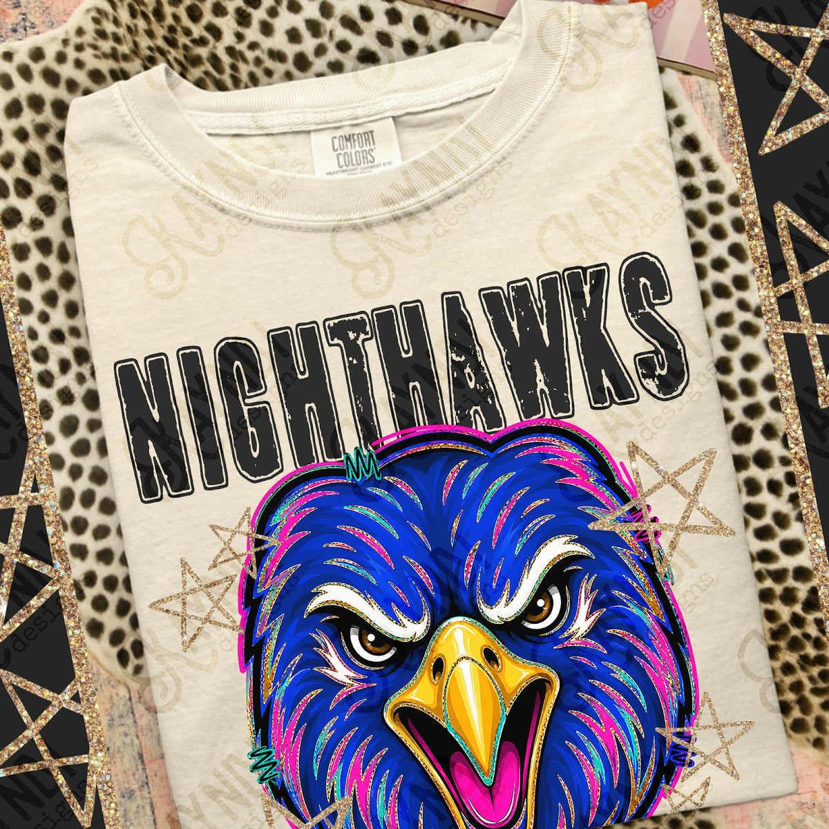 Grunge Varsity Nighthawks 3 Top