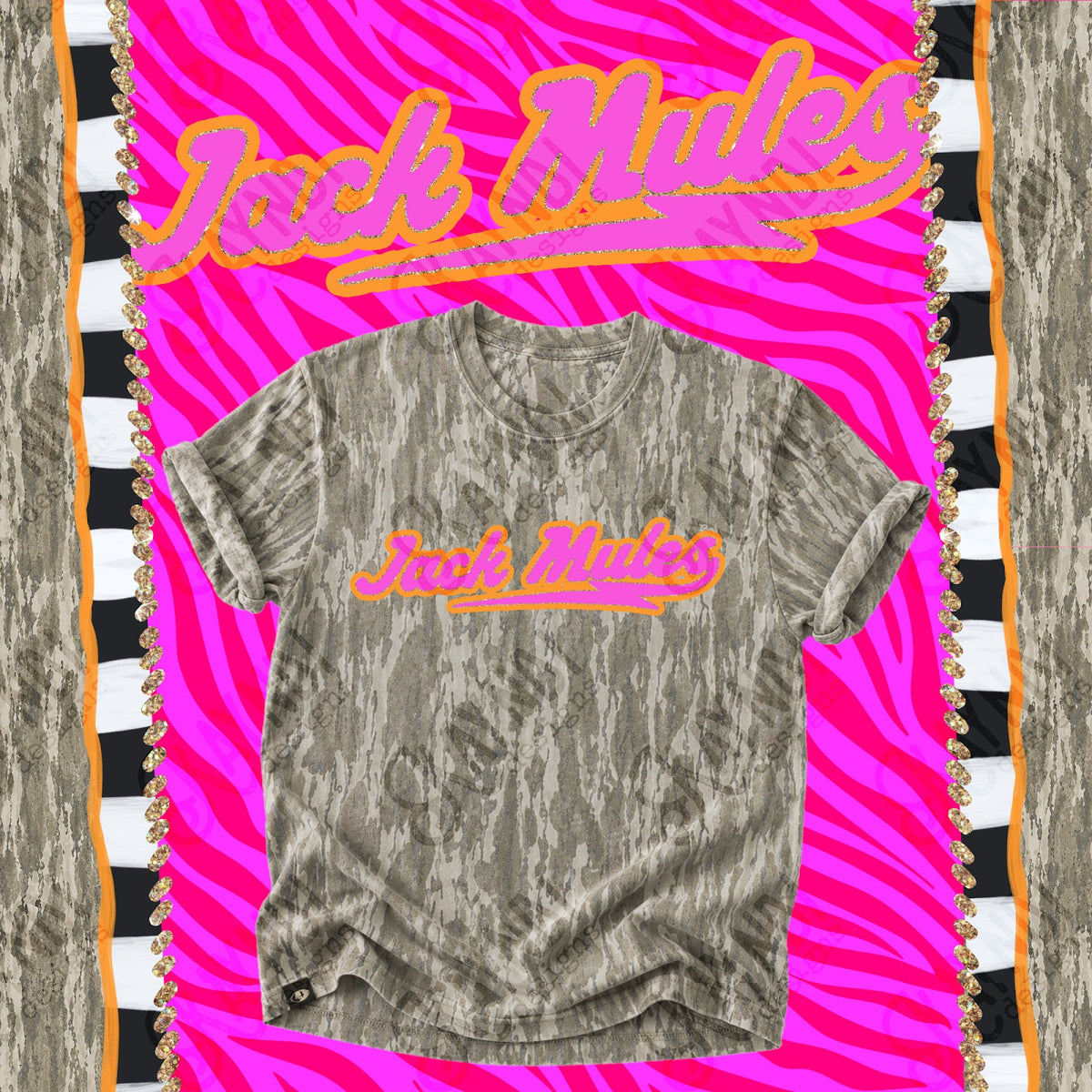 Prism Script Jack Mules Top