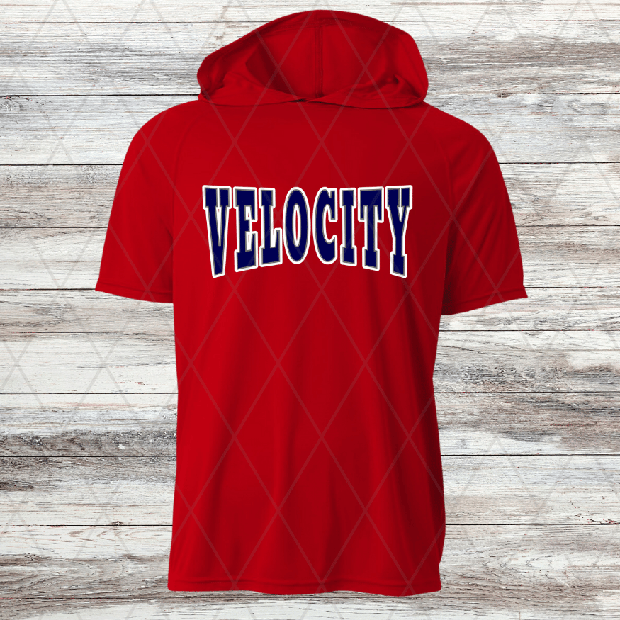 Velocity Design B- Thin Dri Fit w/ Hoods- Short and Long Sleeve