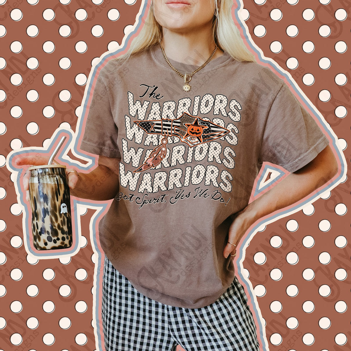 Patchwork Pumpkin Spirit Warriors 3 Top