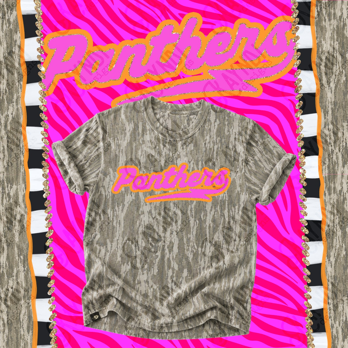 Prism Script Panthers Top