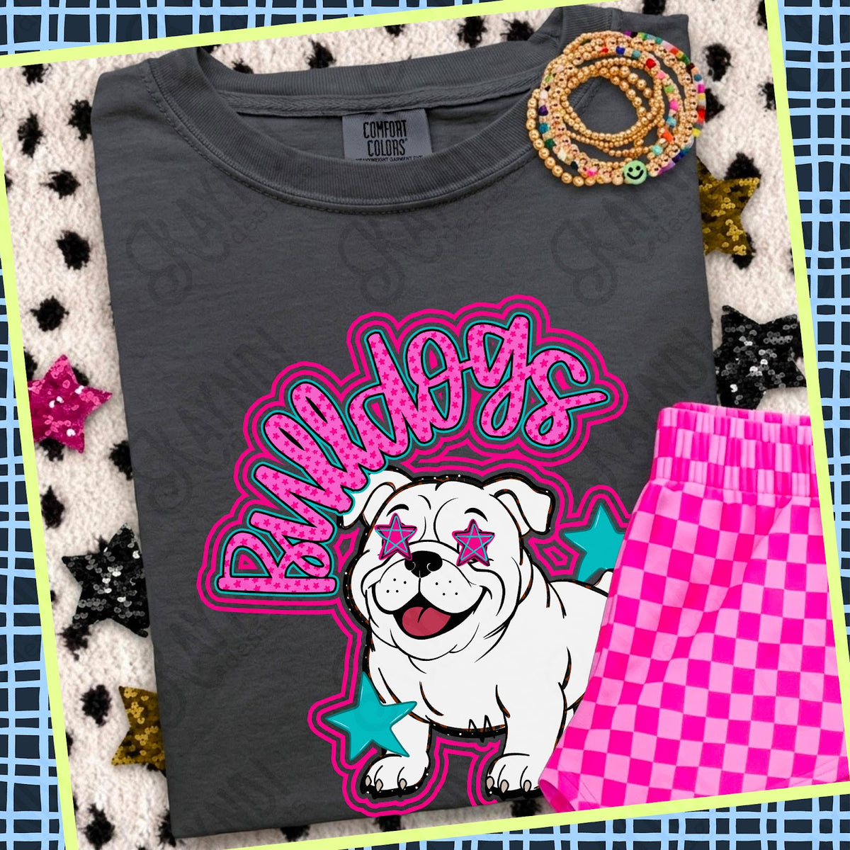 Bulldogs Pink Top