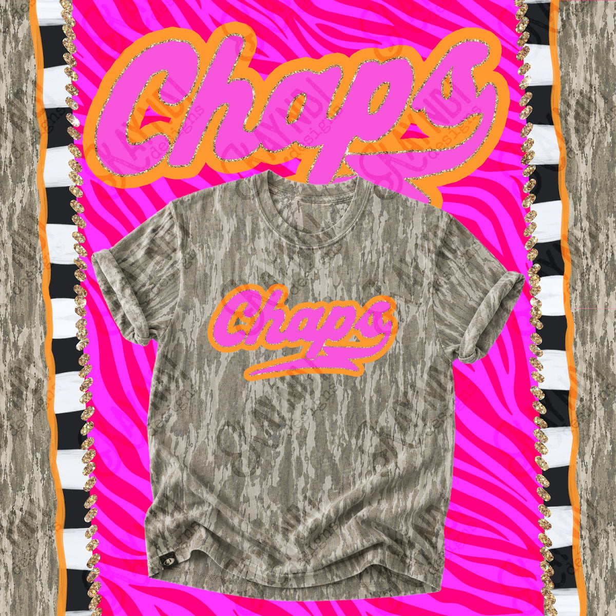 Prism Script Chaps Top