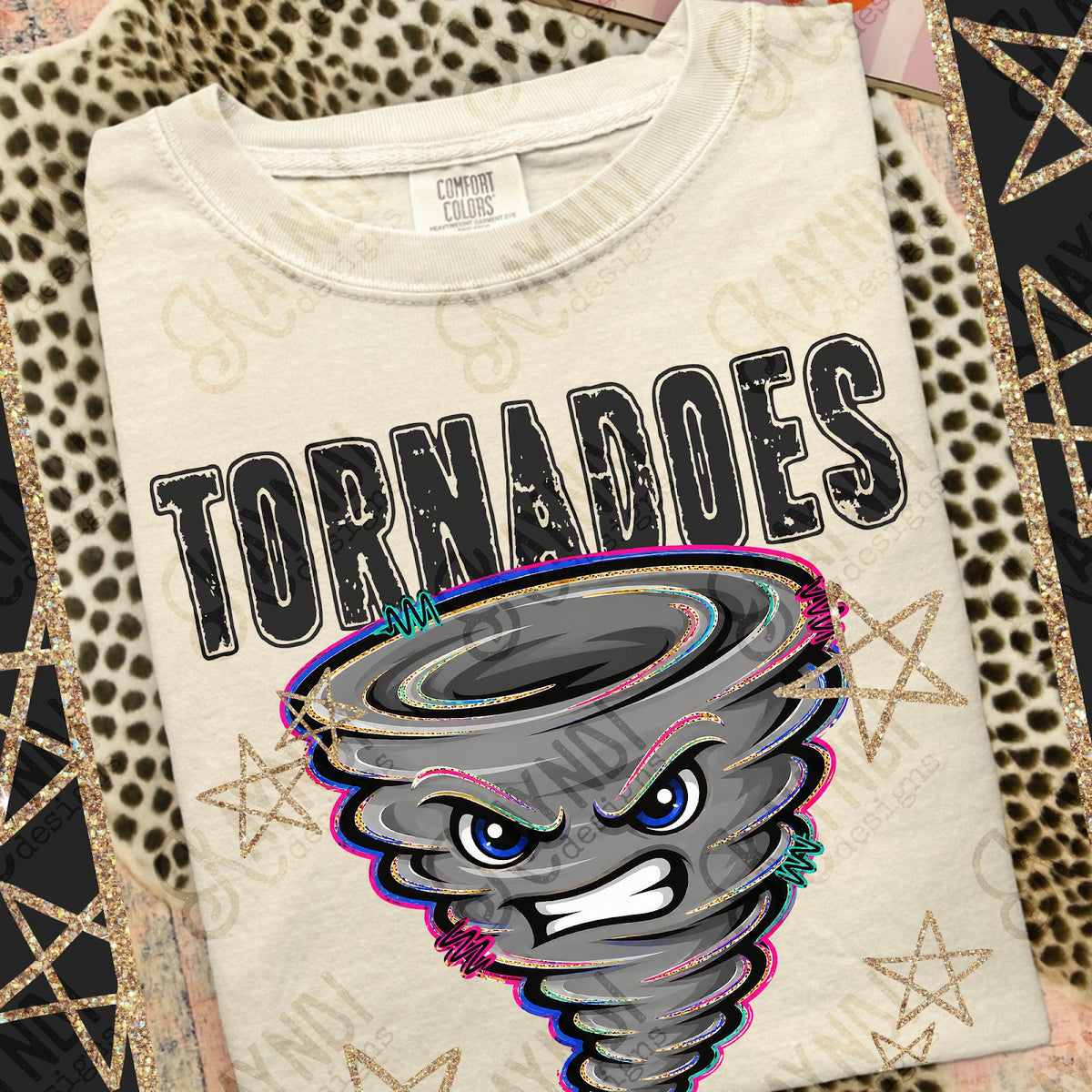 Grunge Varsity Tornadoes Top