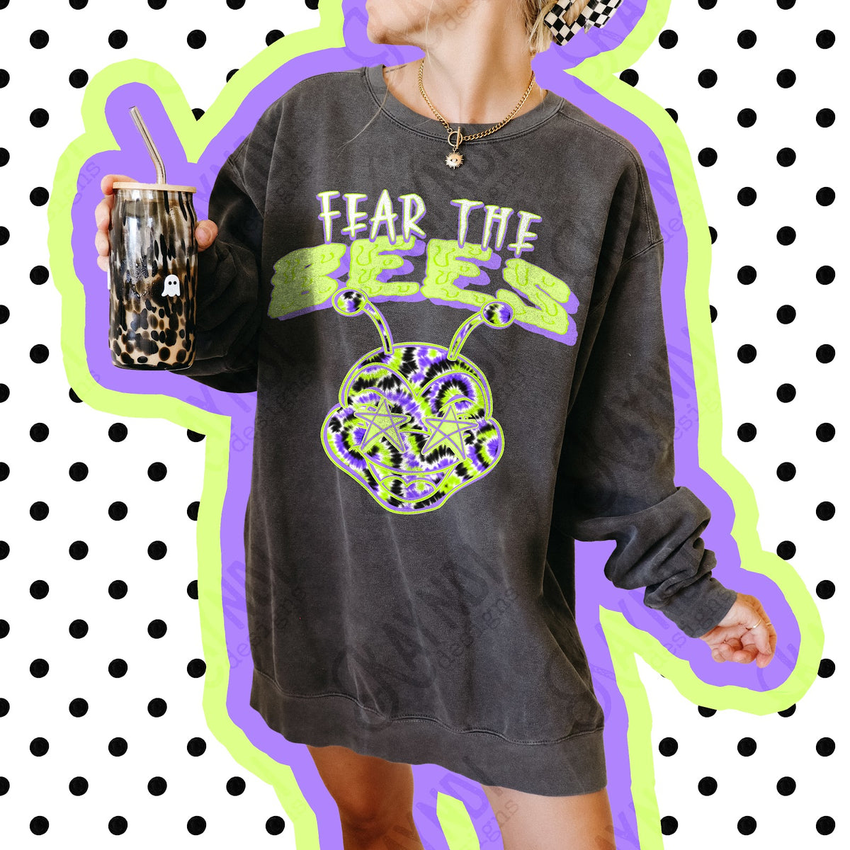 Fear the Bees Top apparel mockup