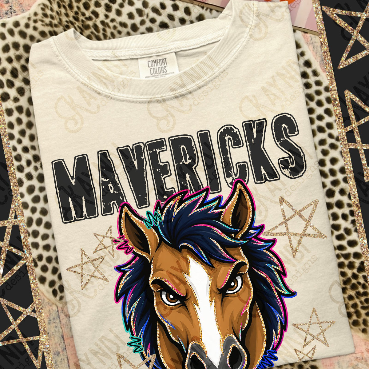 Grunge Varsity Mavericks Top