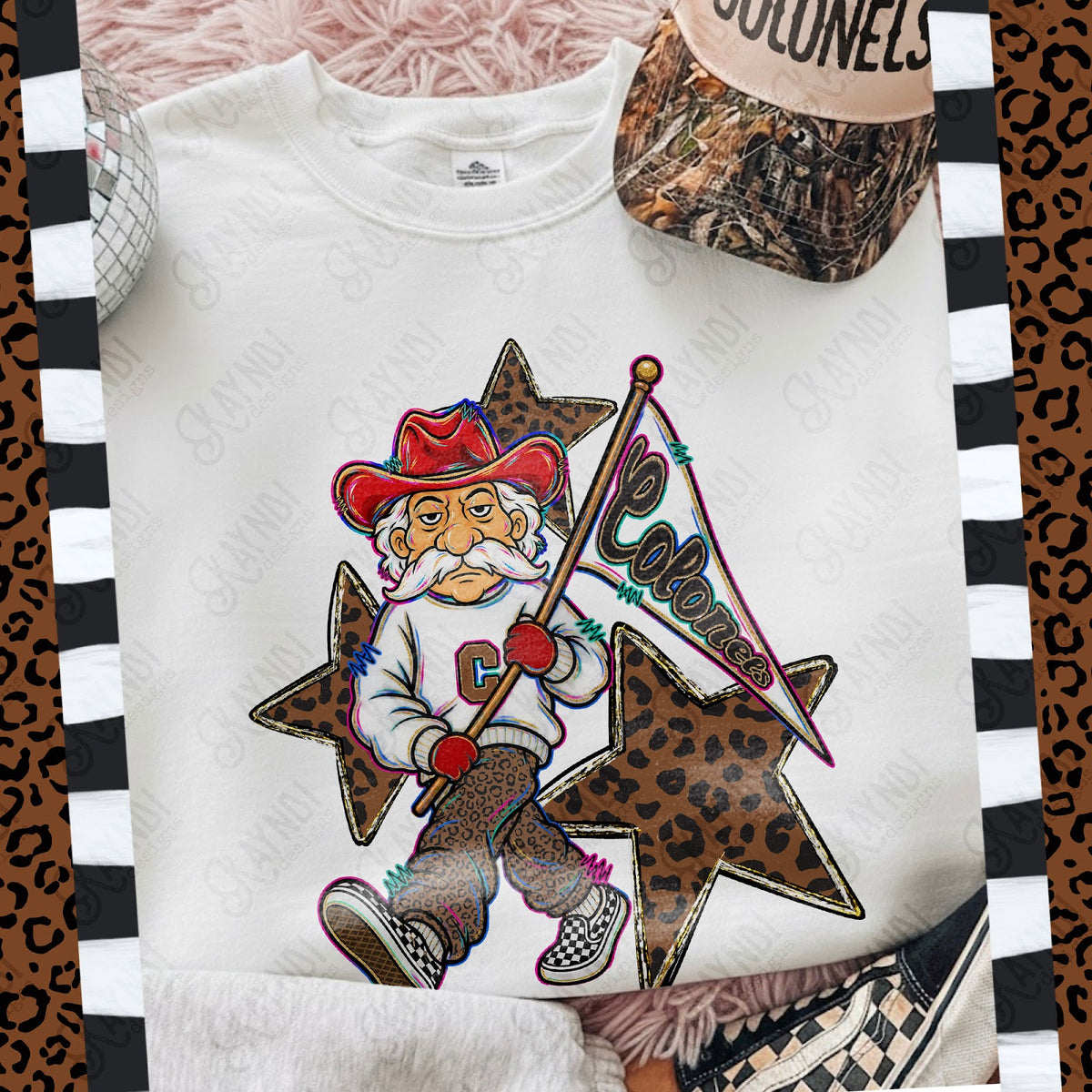 Leopard Sweats Colonels Top