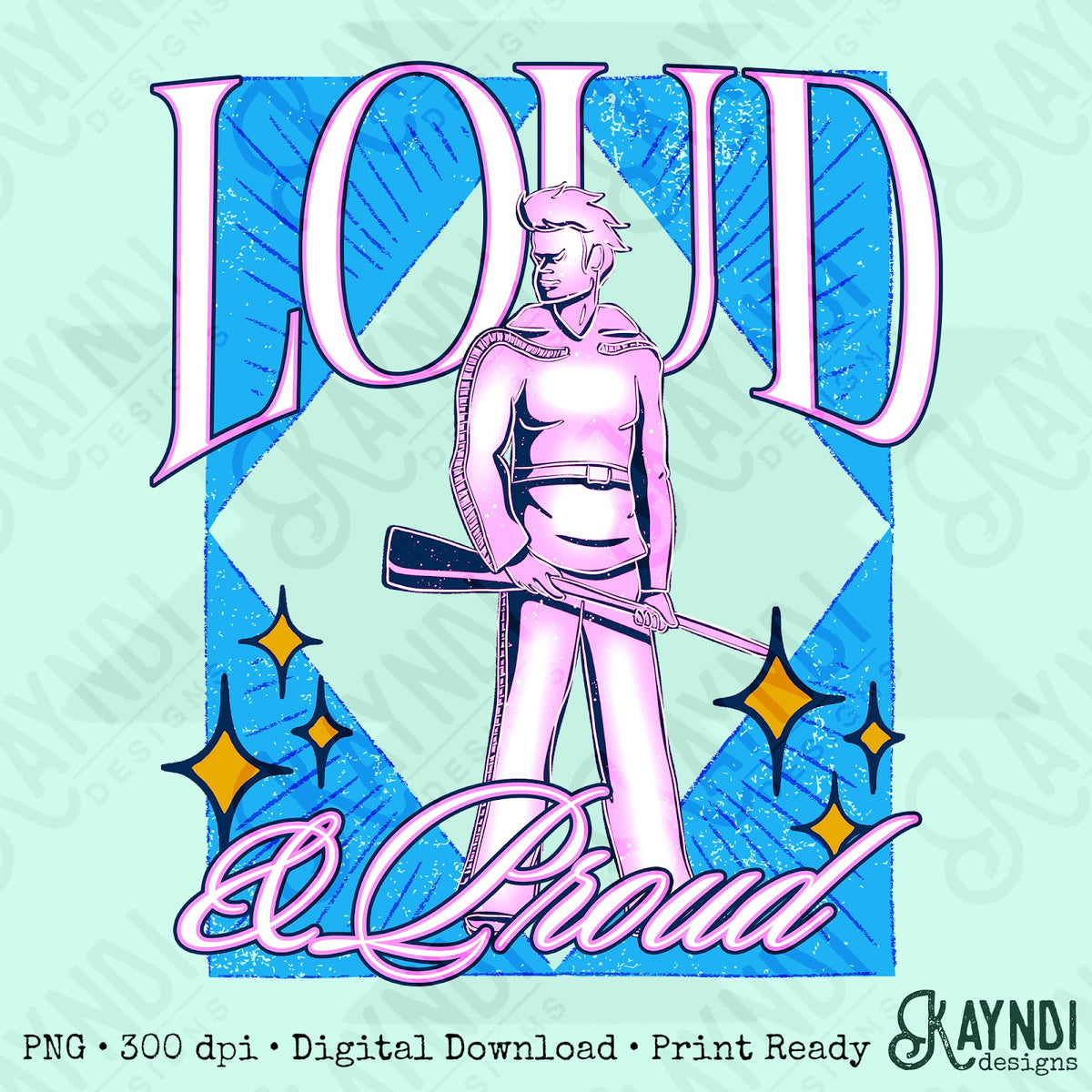 KayndiDesigns Loud and Proud Pink Mountaineers Top