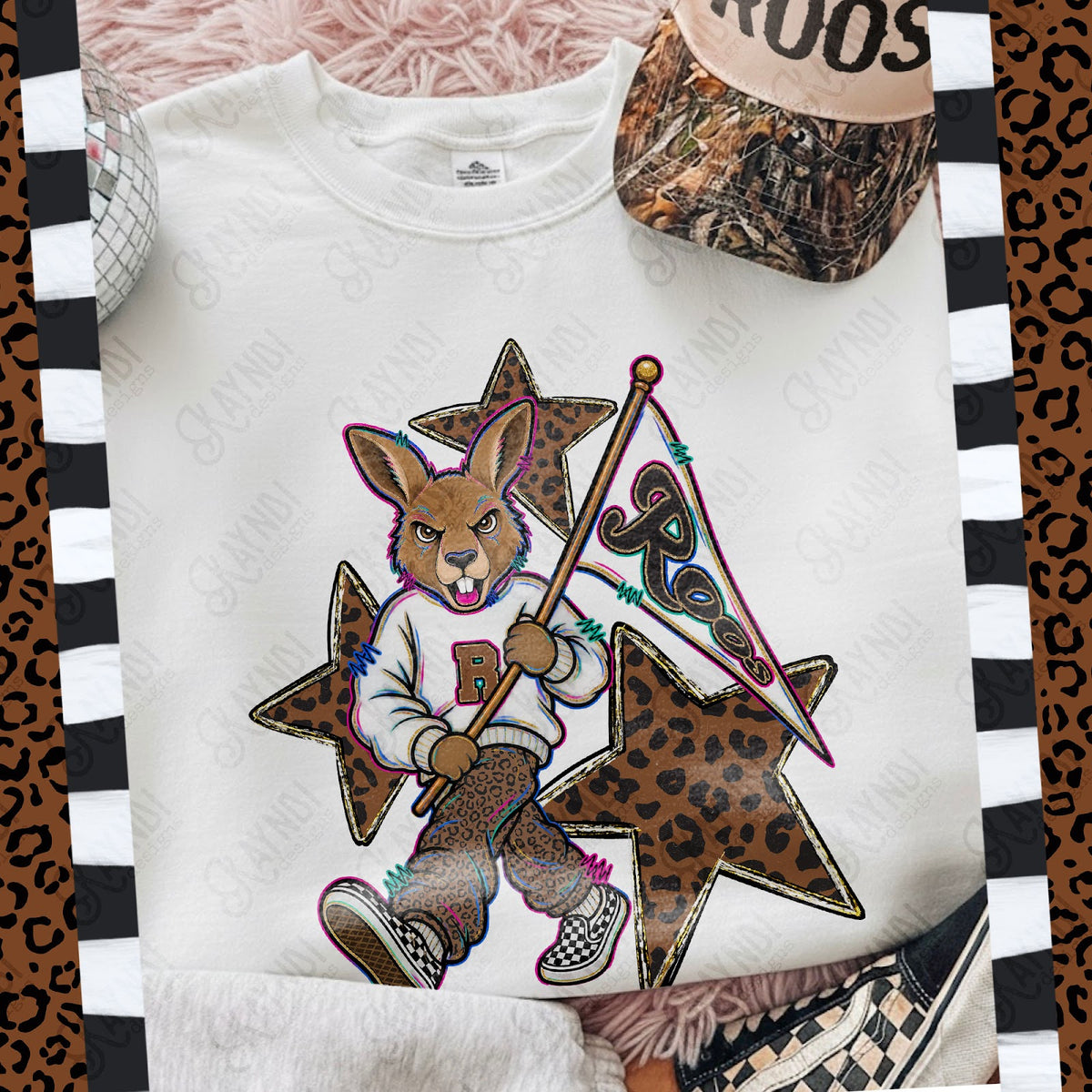 Leopard Sweats Roos Top