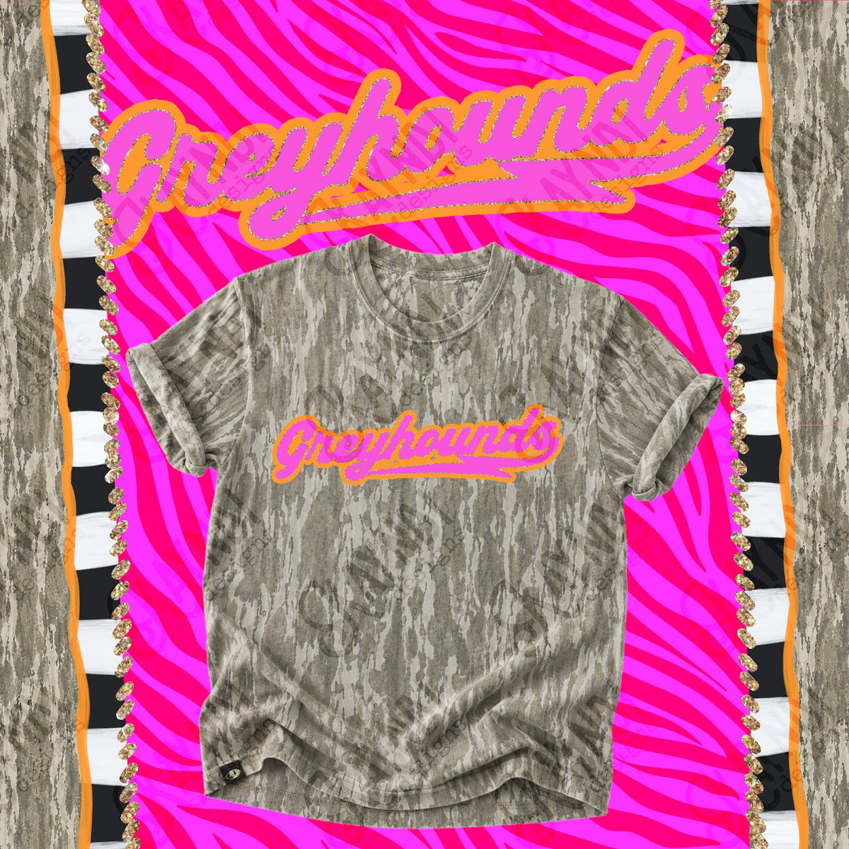 Prism Script Greyhounds Top