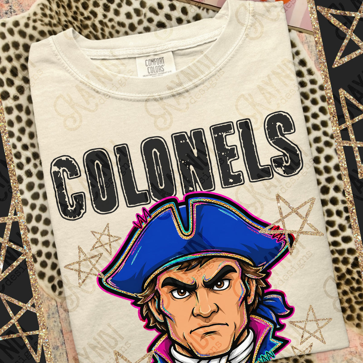 Grunge Varsity Colonels 3 Top