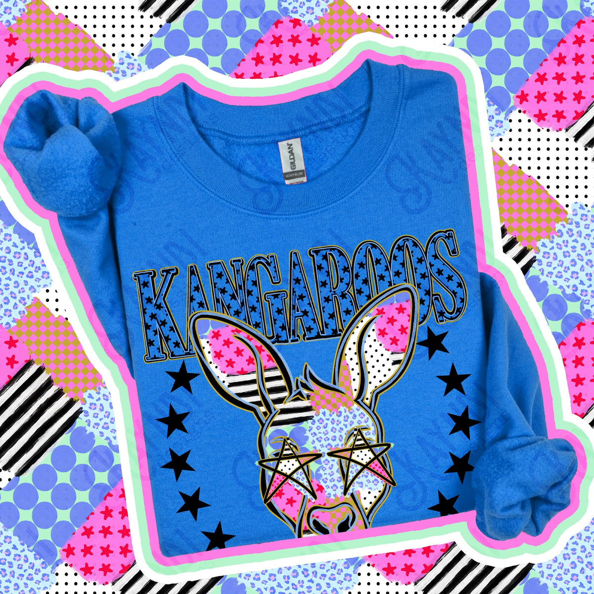 Patchwork Varisty Stars Kangaroos Top