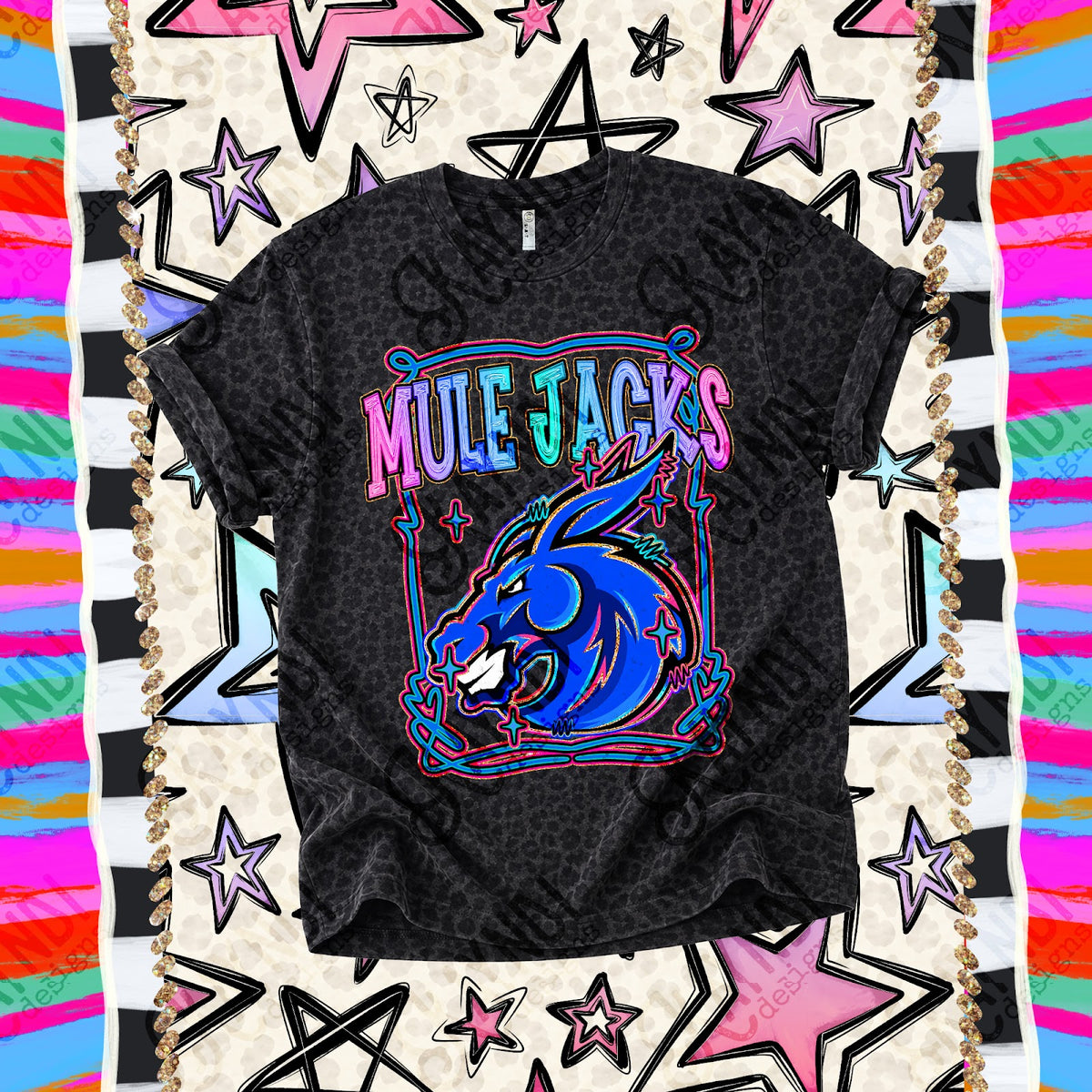 Retro Pop Mule Jacks Top
