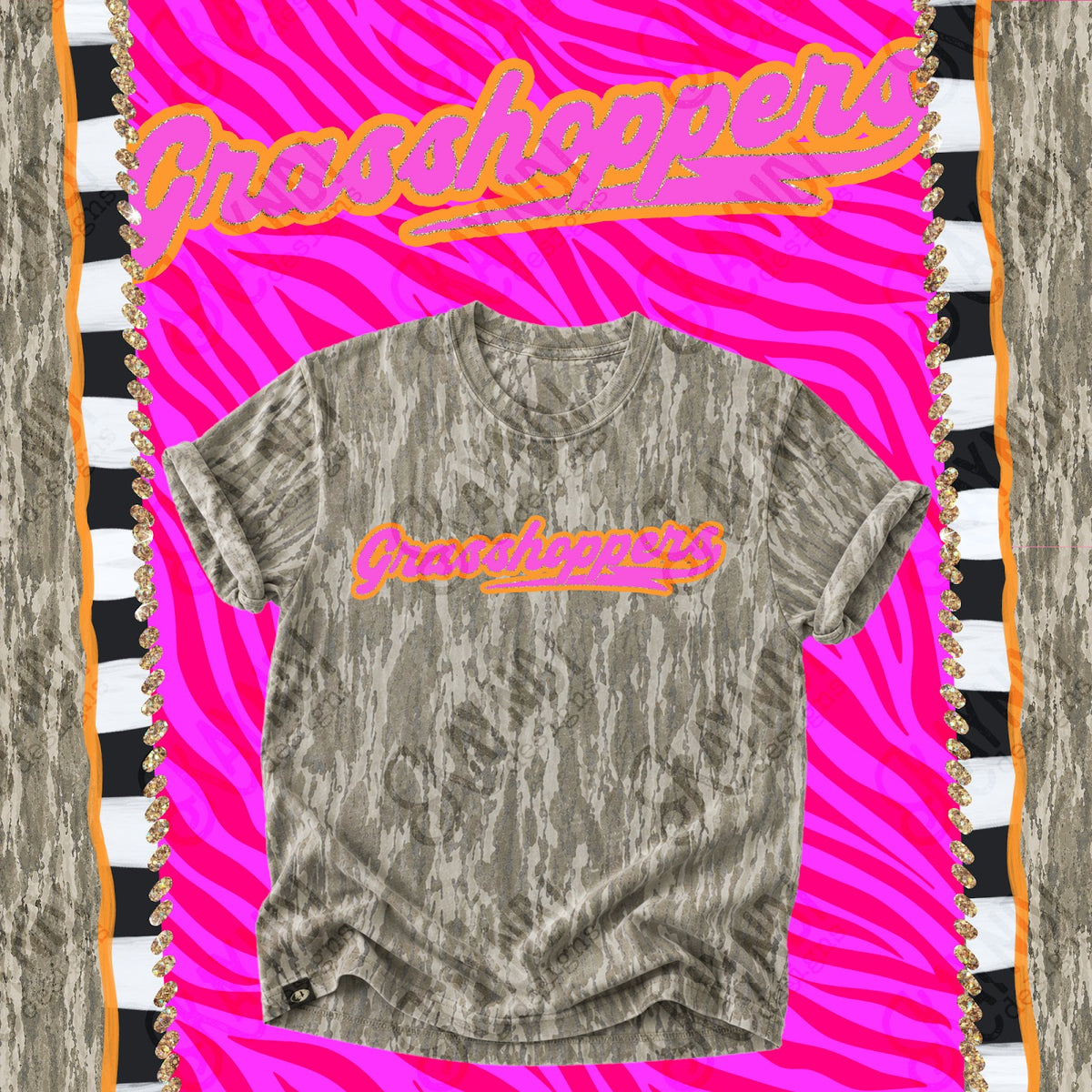 Prism Script Grasshoppers Top