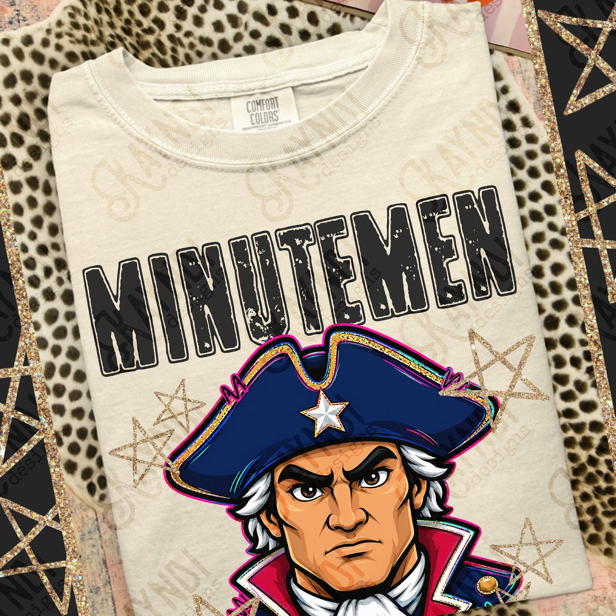 Grunge Varsity Minutemen 3 Top