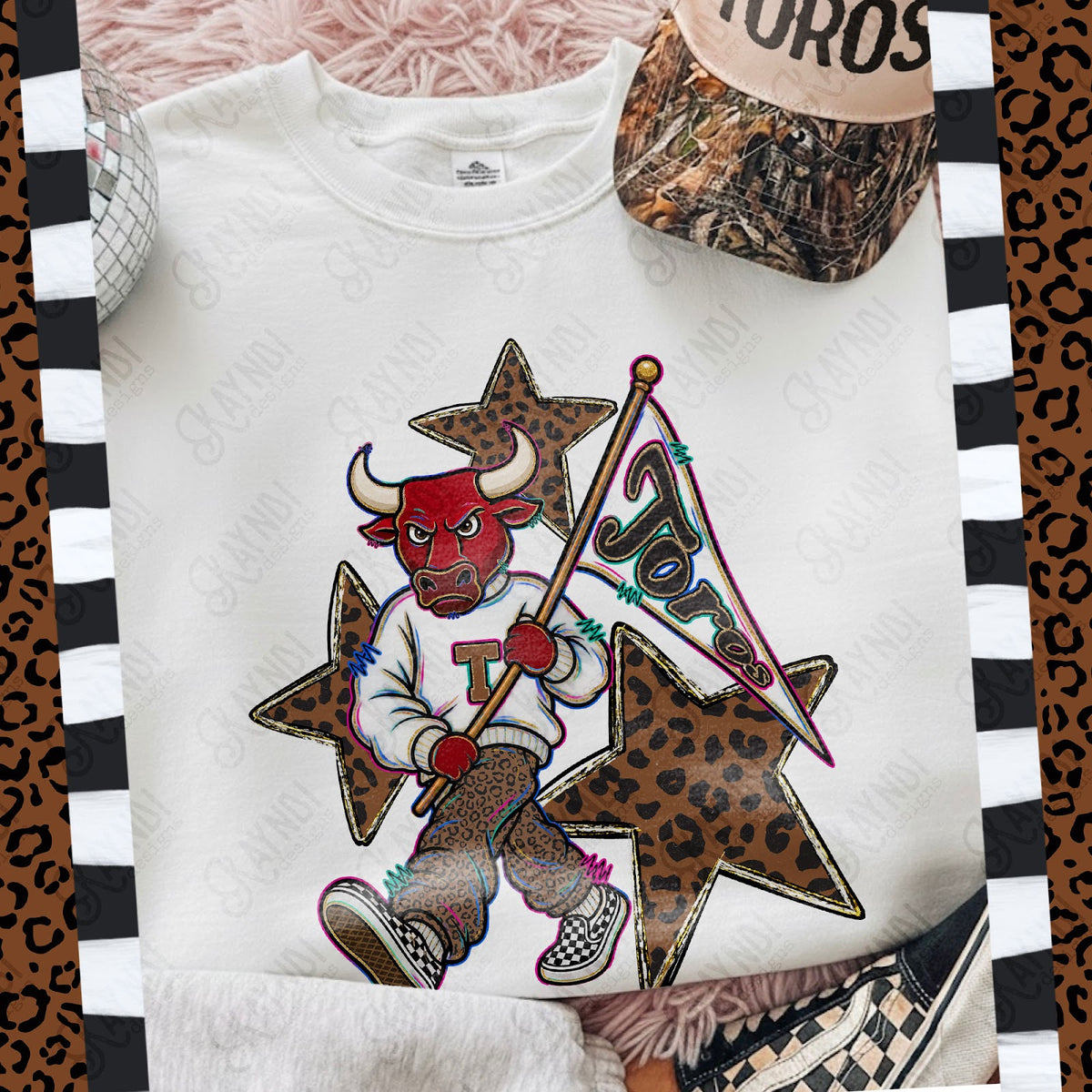 Leopard Sweats Toros Top