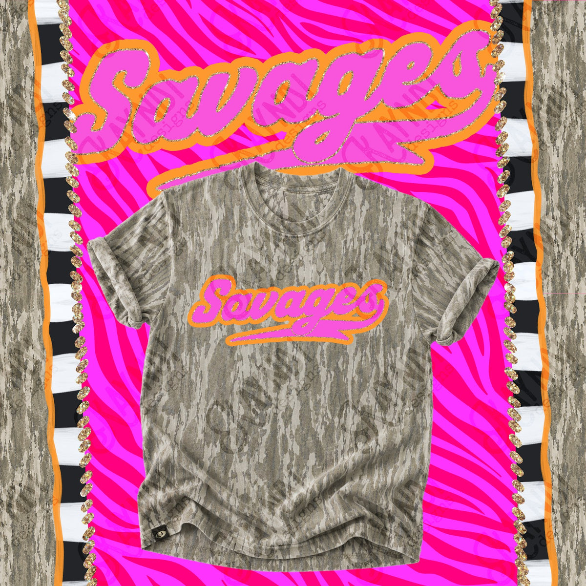 Prism Script Savages Top
