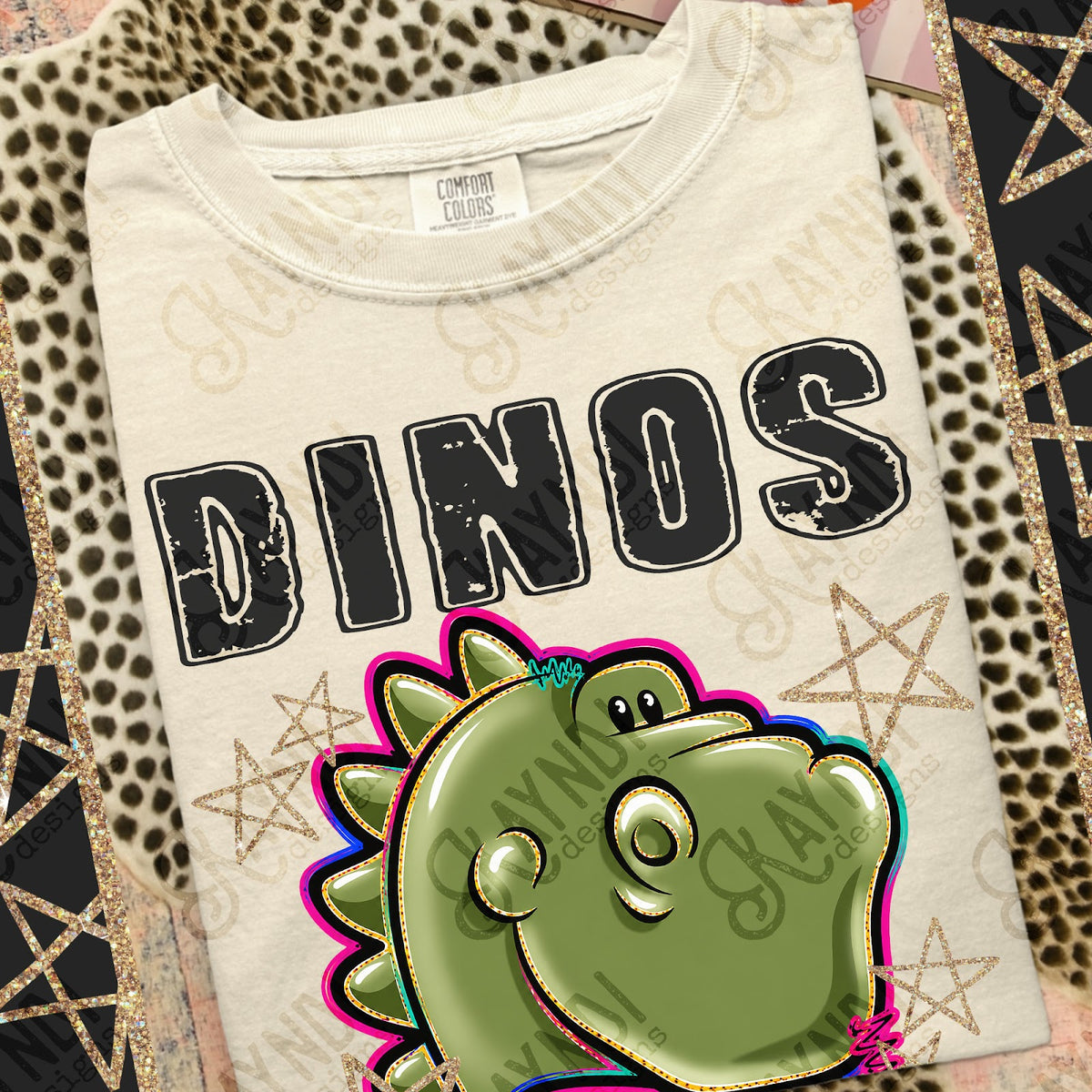 Grunge Varsity Dinos 2 Top