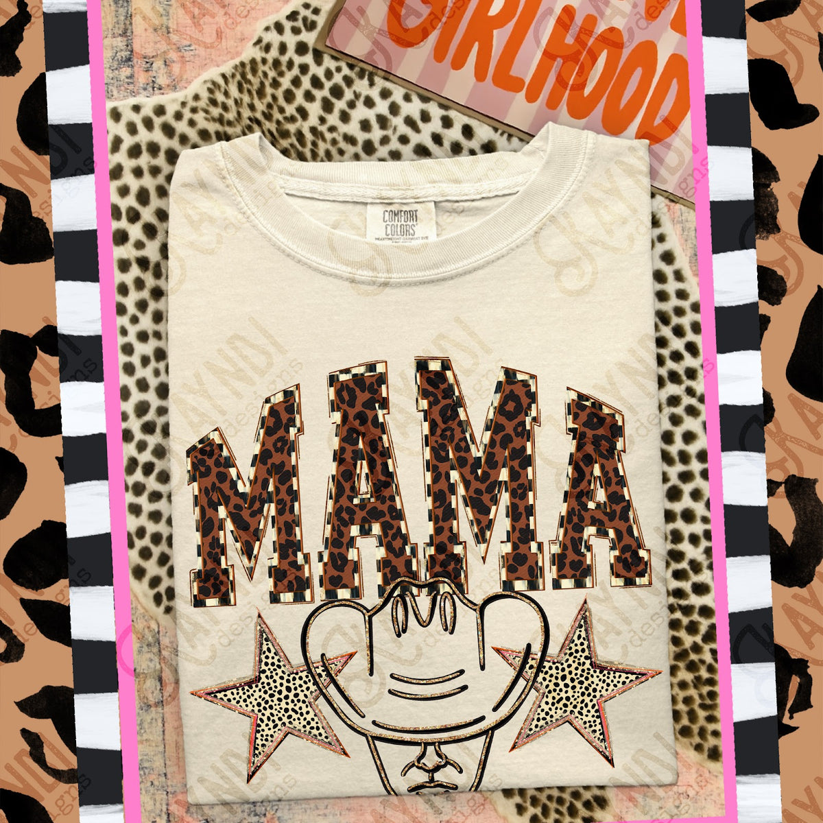 MAMA Plowboy Top design mockup