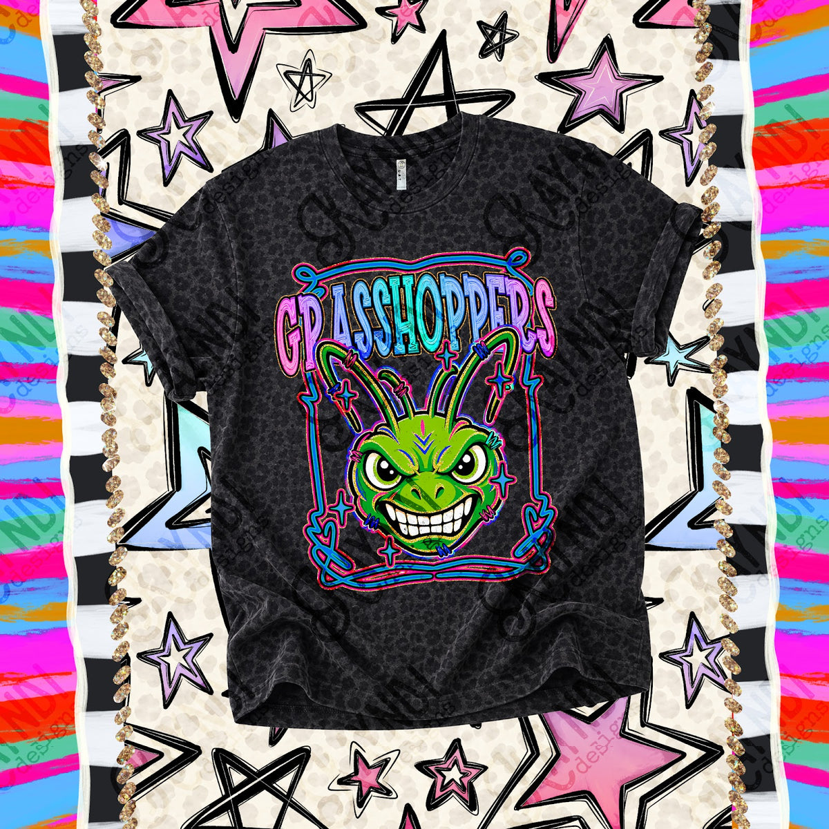 Retro Pop Grasshoppers Top